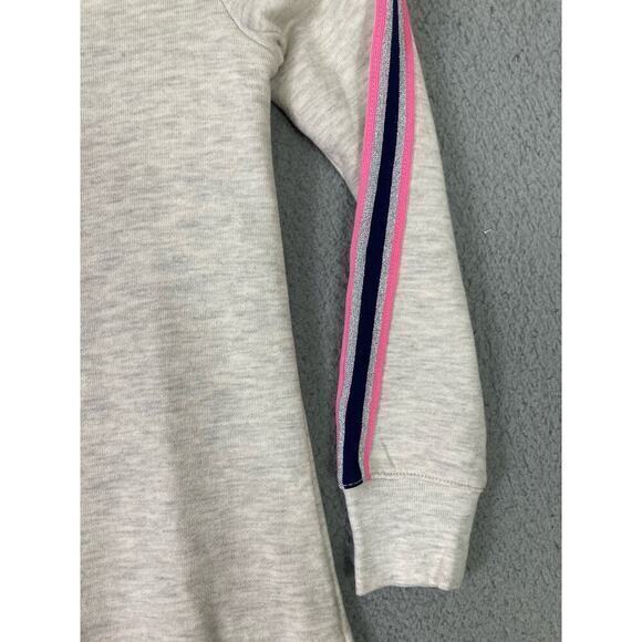 Nautica Girls' Beige Asymmetrical Tiered Dress Long‎ Sleeve Crew Neck Size 7 - Picture 8 of 10